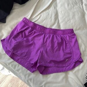 Old Navy active purple pink lined shorts size small